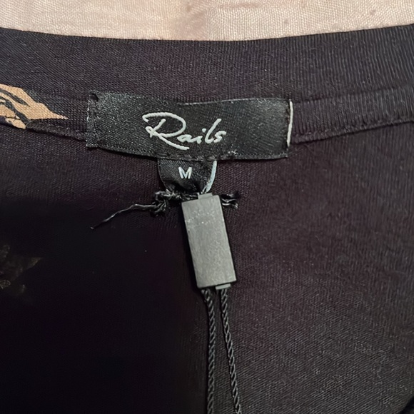 Rails Sami Navy Crescents & Gold Stars Long Sleeve Top - Picture 3 of 3